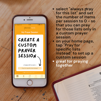 custom prayer